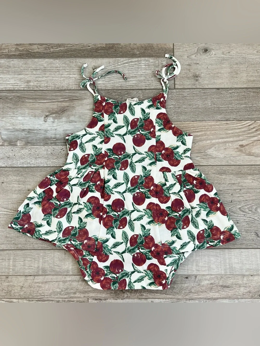 NWT Kate Quinn Organic Cotton Ballerina Bubble in Apple Branches Size 2T